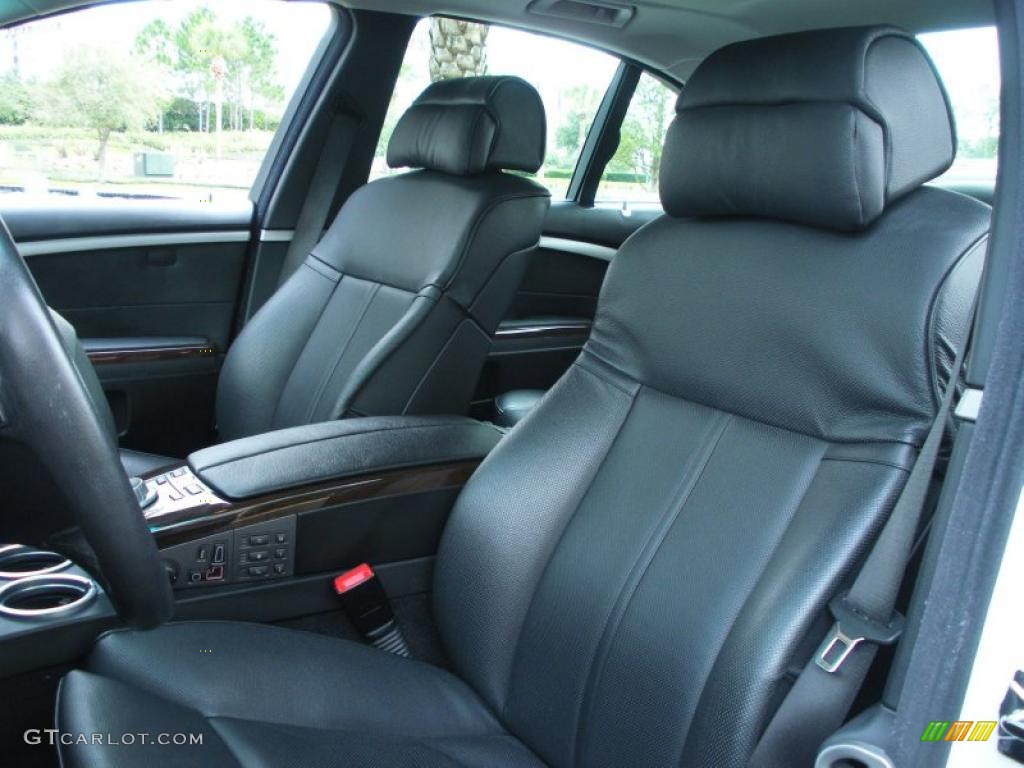 2007 7 Series 750i Sedan - Alpine White / Black photo #12