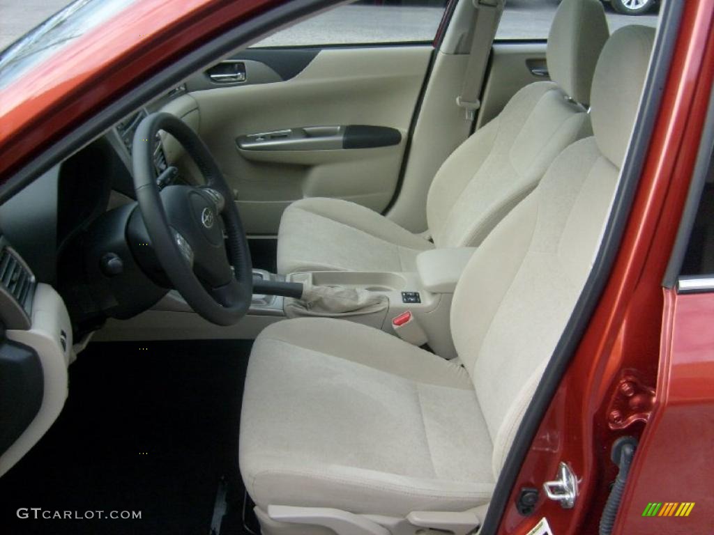 Ivory Interior 2010 Subaru Impreza 2.5i Premium Sedan Photo #45436181