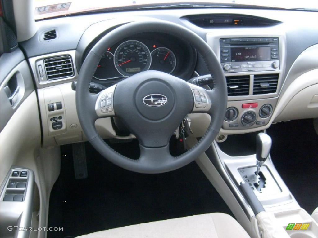 Ivory Interior 2010 Subaru Impreza 2.5i Premium Sedan Photo #45436201