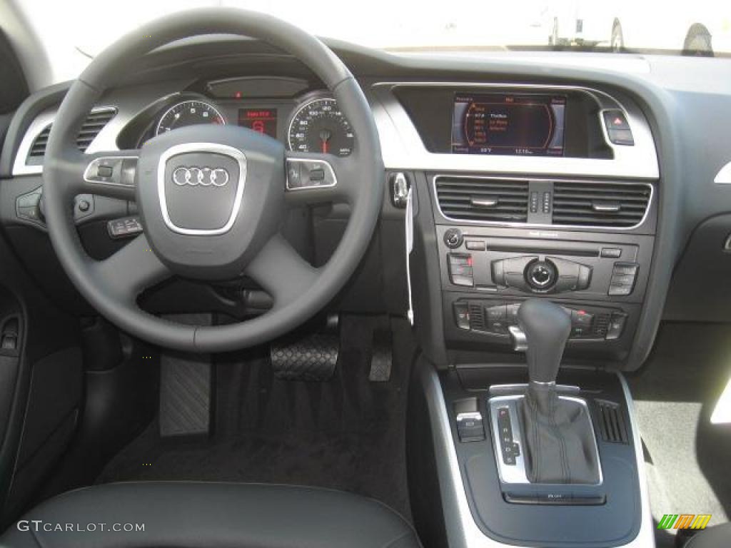 2011 Audi A4 2.0T Sedan Black Dashboard Photo #45436329
