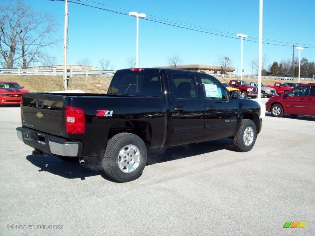 2011 Silverado 1500 LT Crew Cab 4x4 - Black / Ebony photo #12