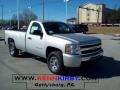 2011 Sheer Silver Metallic Chevrolet Silverado 1500 LS Regular Cab 4x4  photo #1