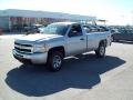 2011 Sheer Silver Metallic Chevrolet Silverado 1500 LS Regular Cab 4x4  photo #11