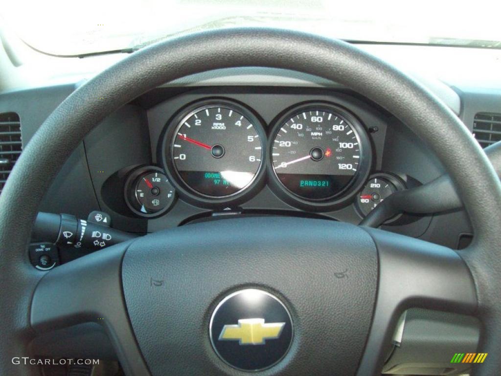 2011 Silverado 1500 LS Regular Cab 4x4 - Sheer Silver Metallic / Dark Titanium photo #20