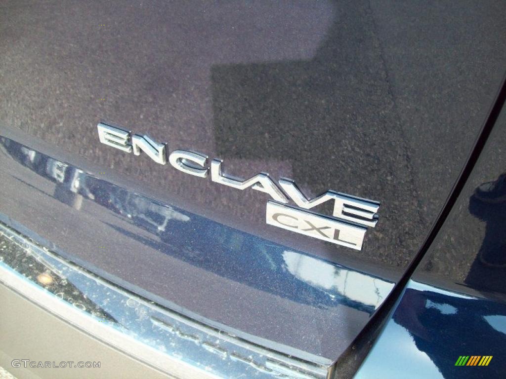 2011 Enclave CXL - Ming Blue Metallic / Titanium/Dark Titanium photo #33