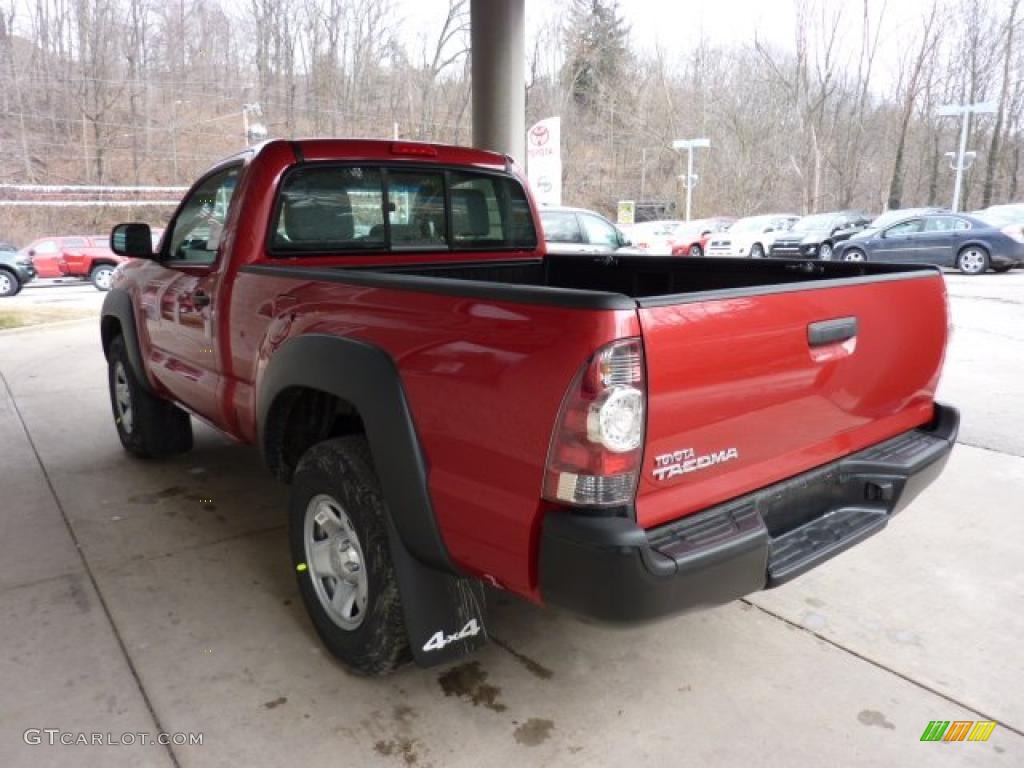 Barcelona Red Metallic 2011 Toyota Tacoma Regular Cab 4x4 Exterior Photo #45440973