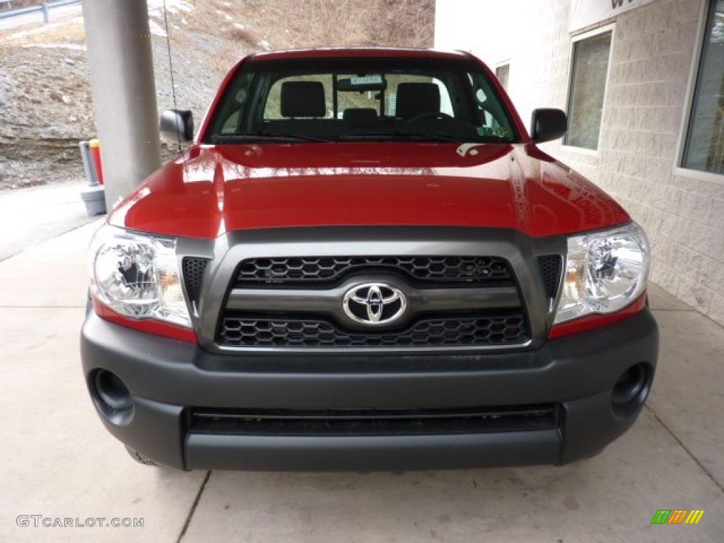 Barcelona Red Metallic 2011 Toyota Tacoma Regular Cab 4x4 Exterior Photo #45440981