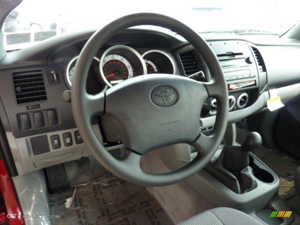 2011 Toyota Tacoma Regular Cab 4x4 Graphite Gray Dashboard Photo #45440997