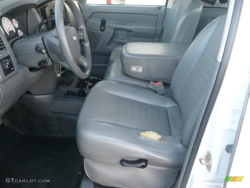 2006 Ram 2500 ST Quad Cab 4x4 Chassis - Bright White / Medium Slate Gray photo #8
