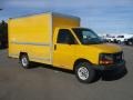 Yellow - Savana Cutaway 3500 Commercial Cargo Van Photo No. 1