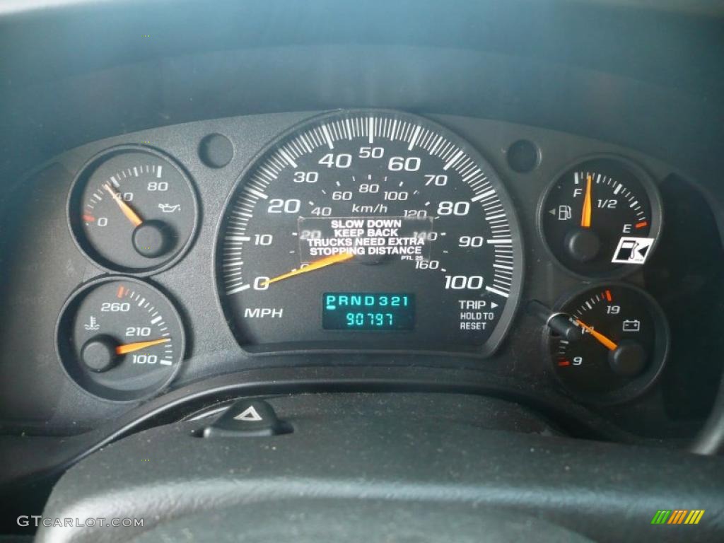 2007 GMC Savana Cutaway 3500 Commercial Cargo Van Gauges Photo #45443323