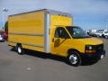 Yellow - Savana Cutaway 3500 Commercial Cargo Van Photo No. 1