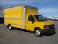 Yellow - Savana Cutaway 3500 Commercial Cargo Van Photo No. 1
