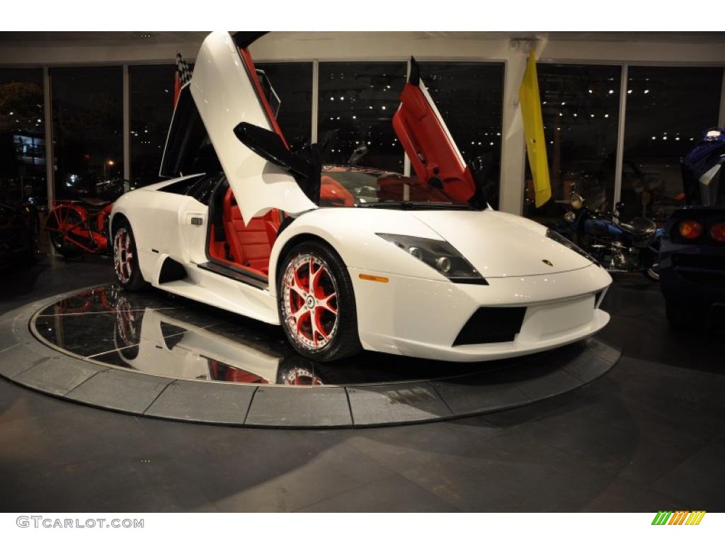 Bianco Isis 2006 Lamborghini Murcielago Roadster Exterior Photo #45444467
