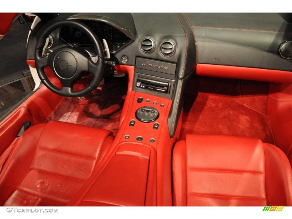 2006 Lamborghini Murcielago Roadster Rosso Centaurus Dashboard Photo #45444547