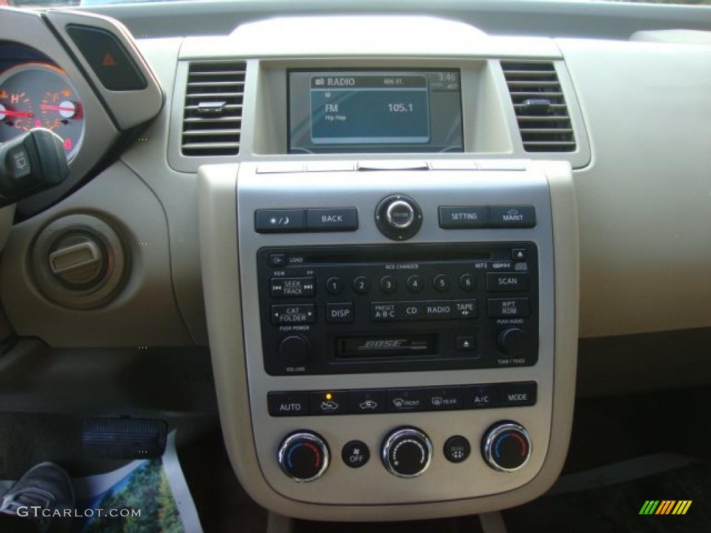 2007 Murano SL AWD - Chardonnay Metallic / Cafe Latte photo #19