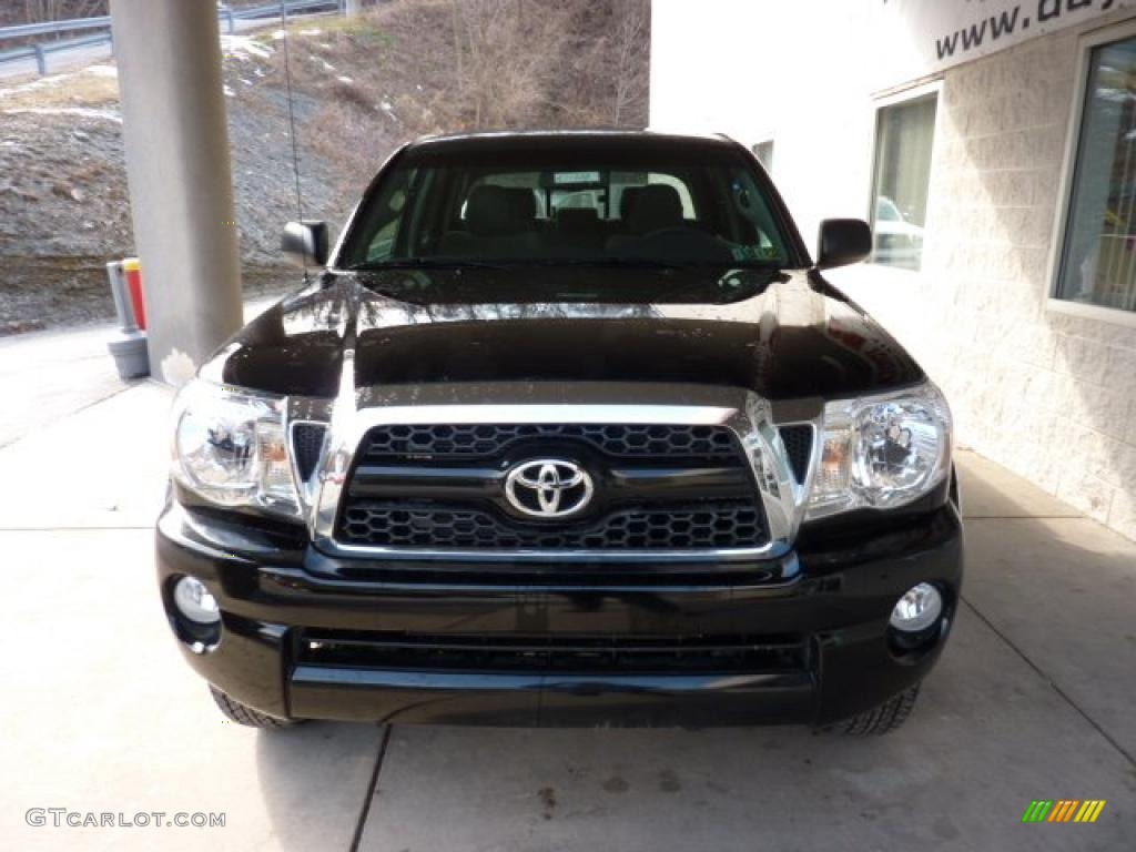 Black 2011 Toyota Tacoma V6 SR5 Double Cab 4x4 Exterior Photo #45445899