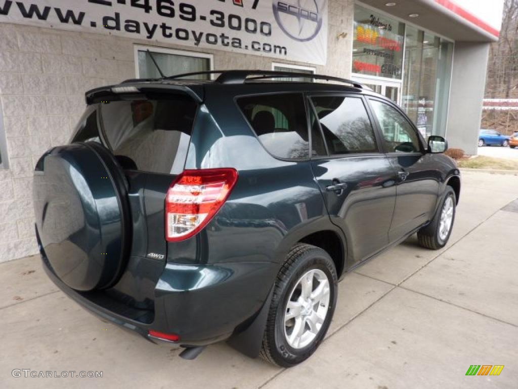 2011 RAV4 I4 4WD - Black Forest Metallic / Ash photo #2