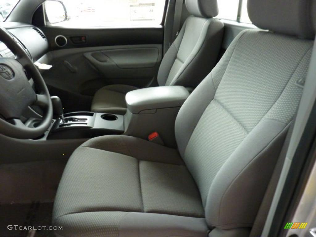 Graphite Gray Interior 2011 Toyota Tacoma Regular Cab 4x4 Photo #45447275