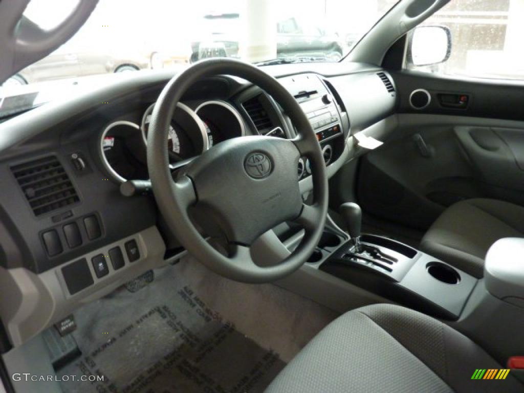 Graphite Gray Interior 2011 Toyota Tacoma Regular Cab 4x4 Photo #45447355