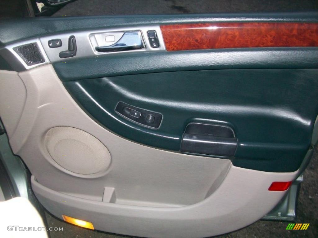 2004 Chrysler Pacifica AWD Deep Jade/Light Taupe Door Panel Photo #45447479