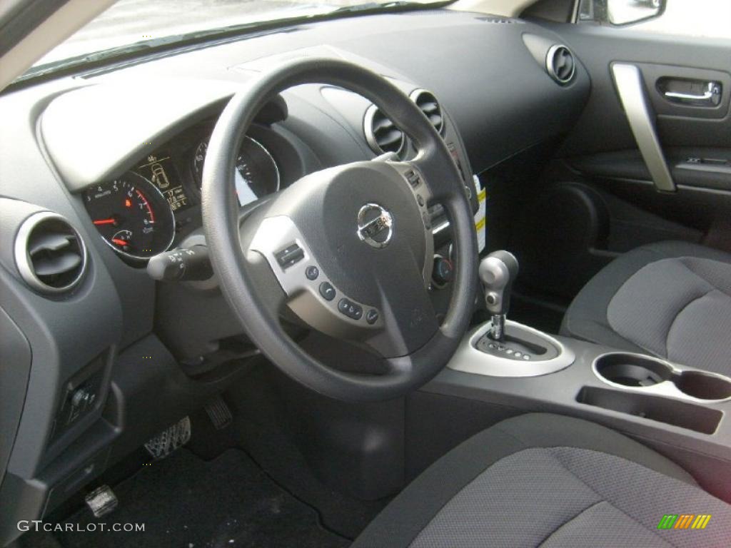 Black Interior 2011 Nissan Rogue SV AWD Photo #45451960