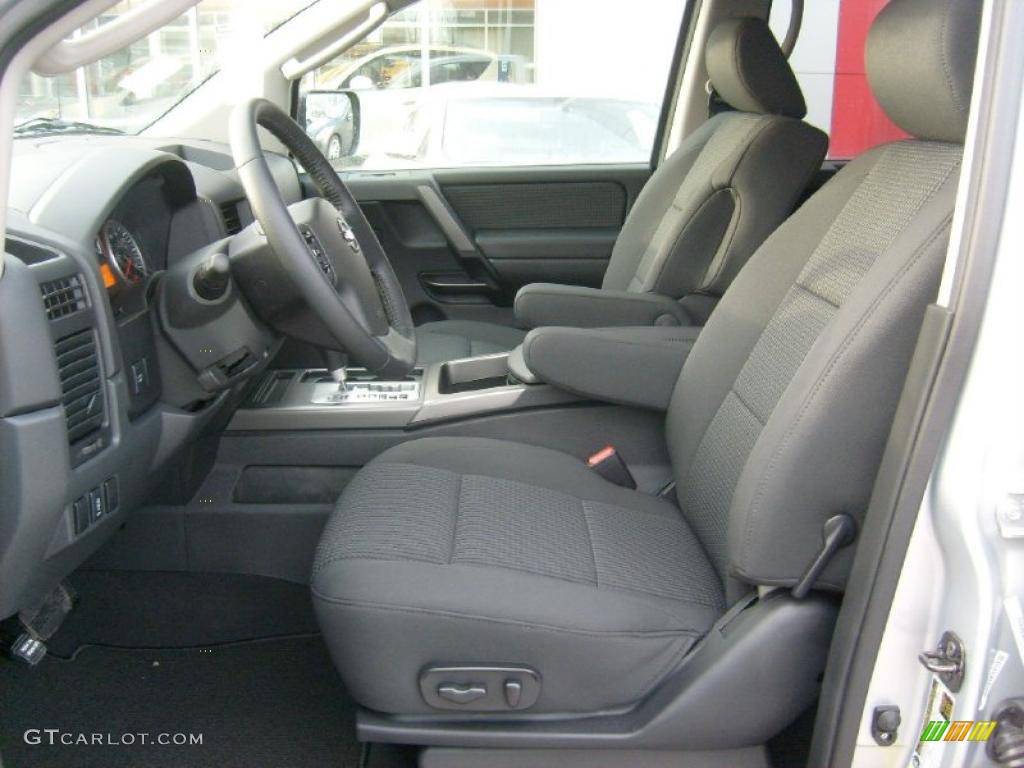 Charcoal Interior 2011 Nissan Titan SV Crew Cab 4x4 Photo #45452044