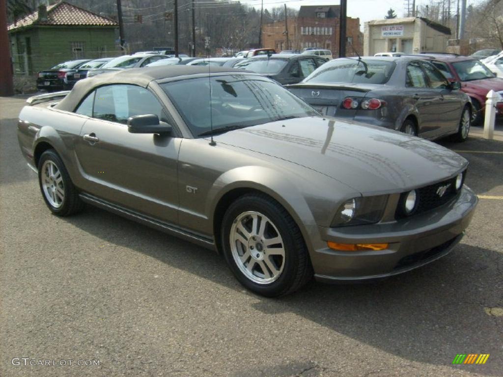 Mineral Grey Metallic 2005 Ford Mustang GT Premium Convertible Exterior Photo #45454740