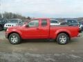 2011 Red Alert Nissan Frontier SV V6 King Cab 4x4  photo #2