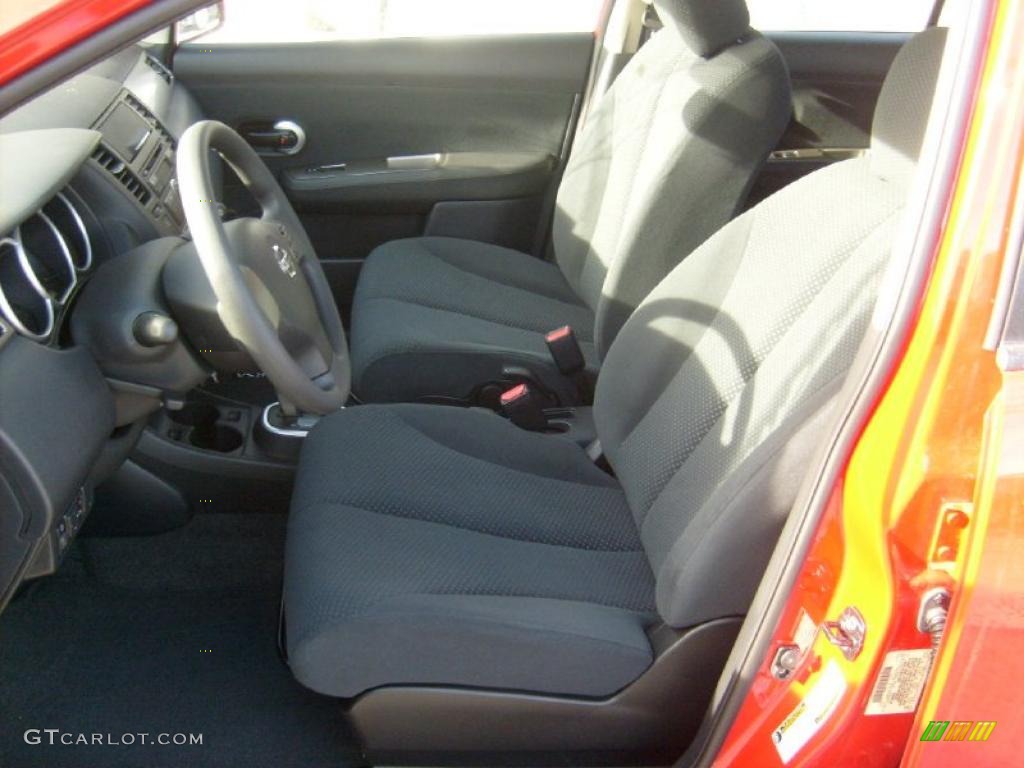 Charcoal Interior 2011 Nissan Versa 1.8 S Hatchback Photo #45455080