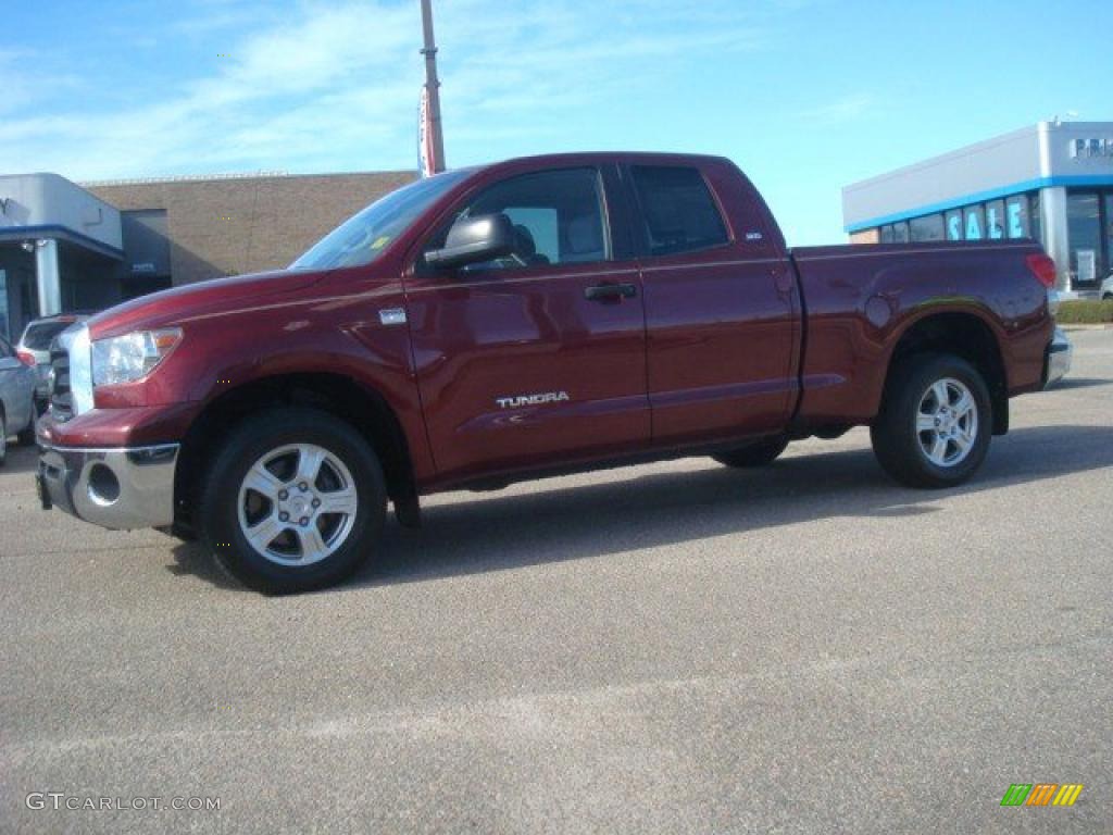 2007 Tundra SR5 Double Cab - Salsa Red Pearl / Graphite Gray photo #3