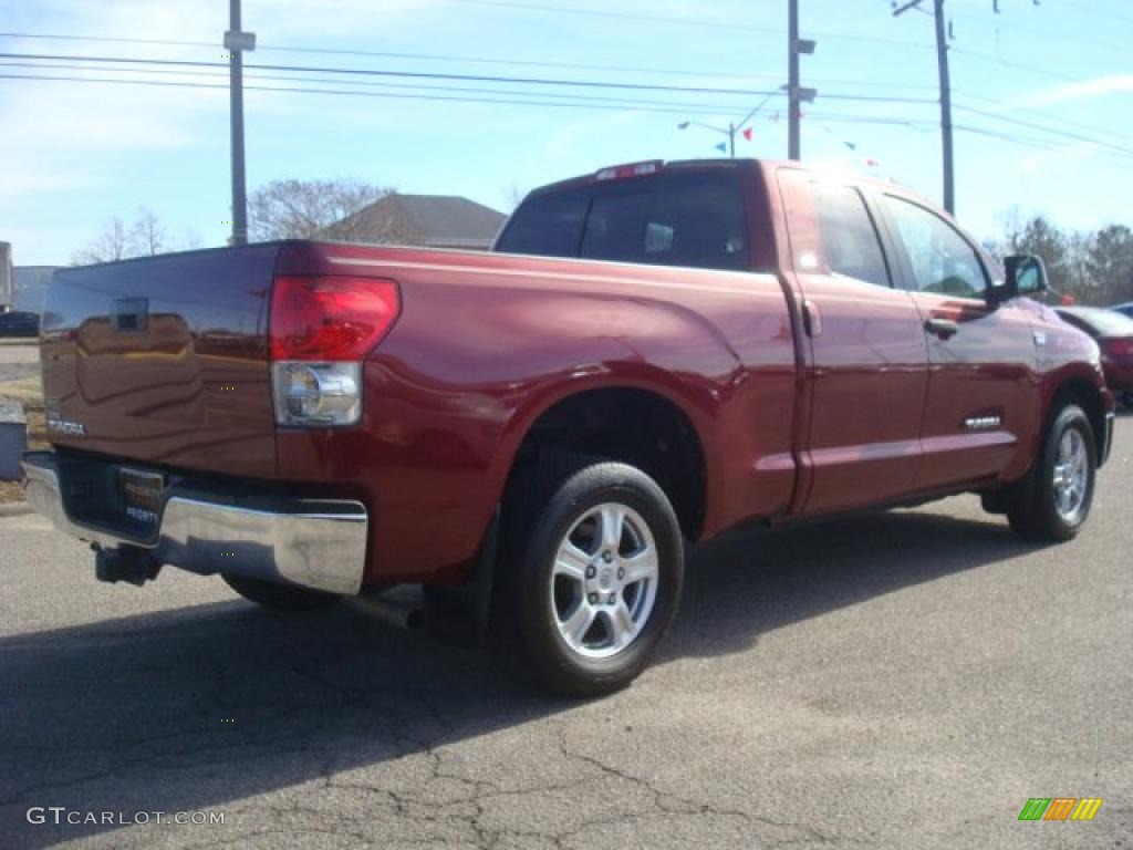 2007 Tundra SR5 Double Cab - Salsa Red Pearl / Graphite Gray photo #6