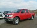 2011 Red Alert Nissan Frontier S Crew Cab 4x4  photo #1