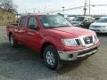 2011 Red Alert Nissan Frontier S Crew Cab 4x4  photo #10