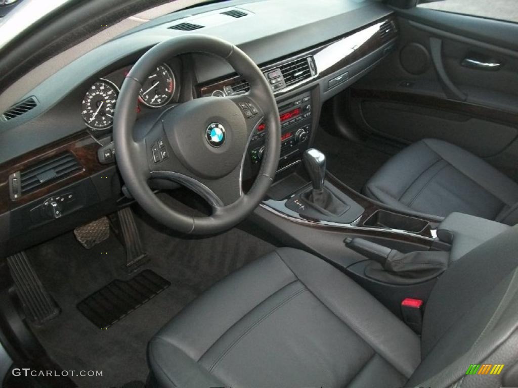 Black Interior 2011 BMW 3 Series 328i xDrive Coupe Photo #45455420