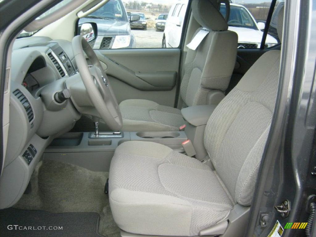 Steel Interior 2011 Nissan Frontier SV Crew Cab 4x4 Photo #45455724