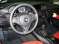 Coral Red/Black Dakota Leather 2011 BMW 3 Series 328i Coupe Steering Wheel