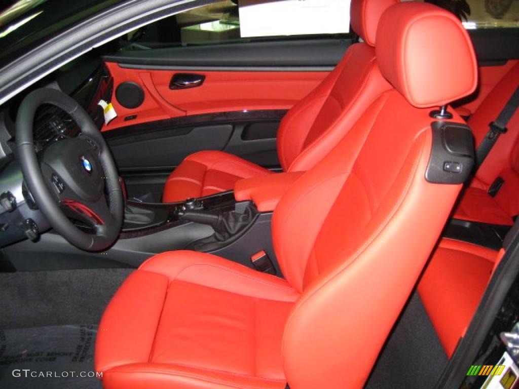 Coral Red/Black Dakota Leather Interior 2011 BMW 3 Series 328i Coupe Photo #45456568