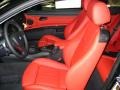 Coral Red/Black Dakota Leather Interior Photo for 2011 BMW 3 Series #45456568