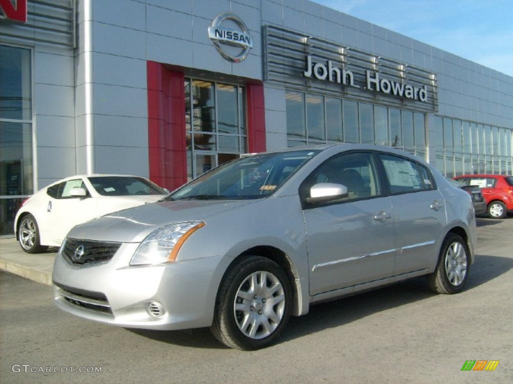 2011 Sentra 2.0 S - Brilliant Silver Metallic / Charcoal photo #1