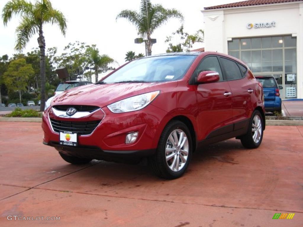 Garnet Red 2011 Hyundai Tucson Limited AWD Exterior Photo #45457068
