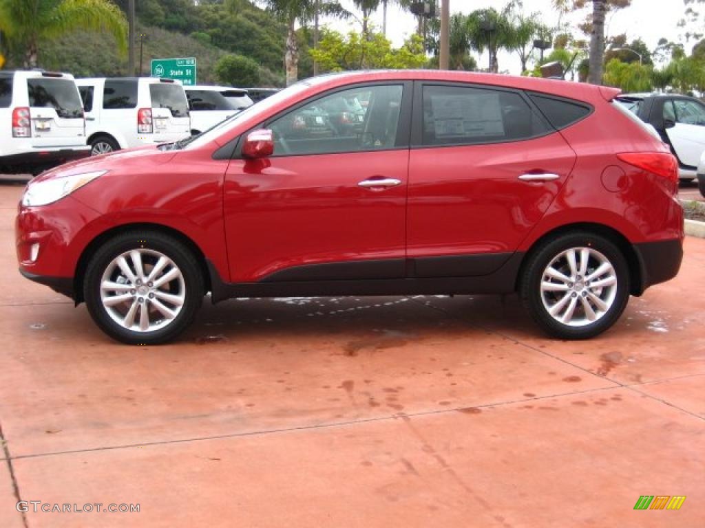 Garnet Red 2011 Hyundai Tucson Limited AWD Exterior Photo #45457072