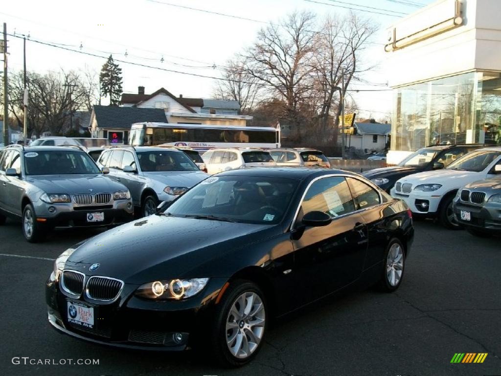 2008 3 Series 335xi Coupe - Jet Black / Black photo #1