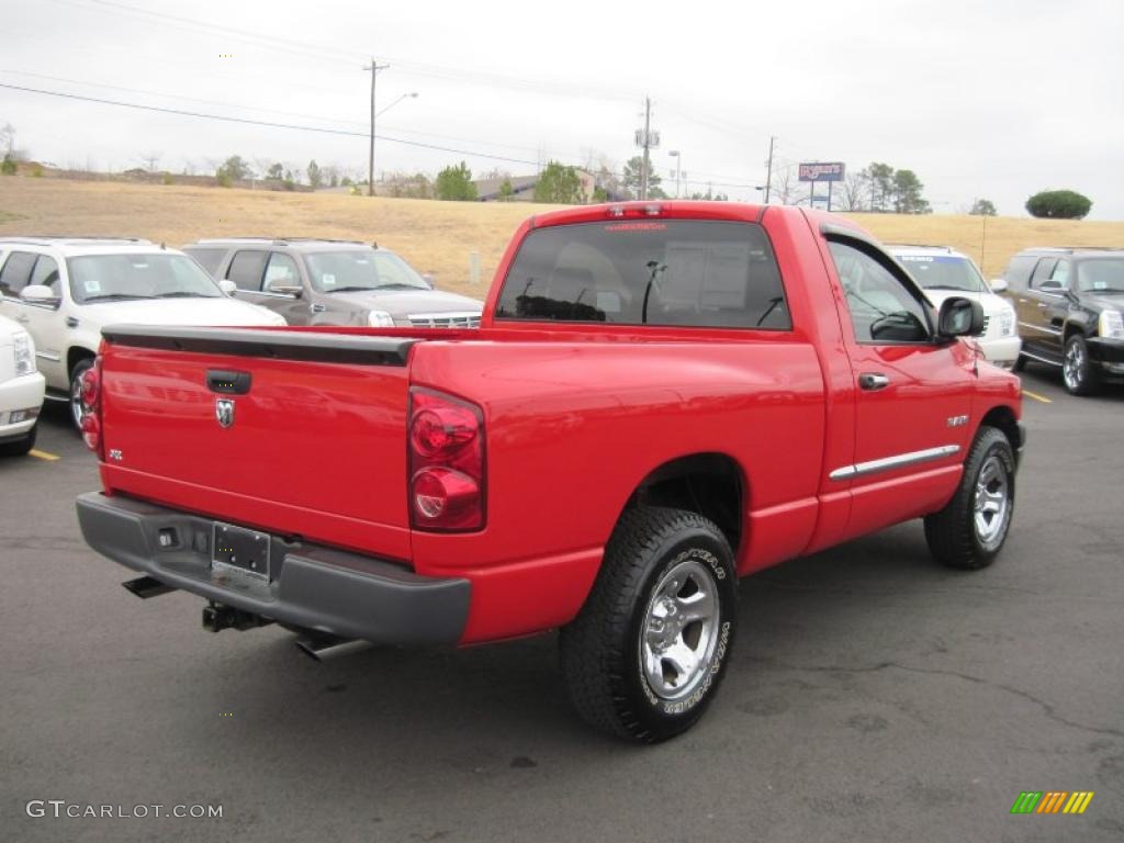 2008 Ram 1500 ST Regular Cab - Flame Red / Medium Slate Gray photo #6