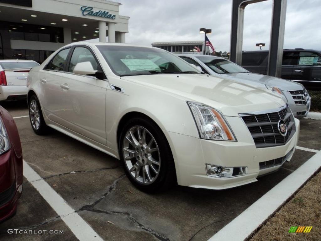 White Diamond Tricoat 2011 Cadillac CTS 3.6 Sedan Exterior Photo #45460830