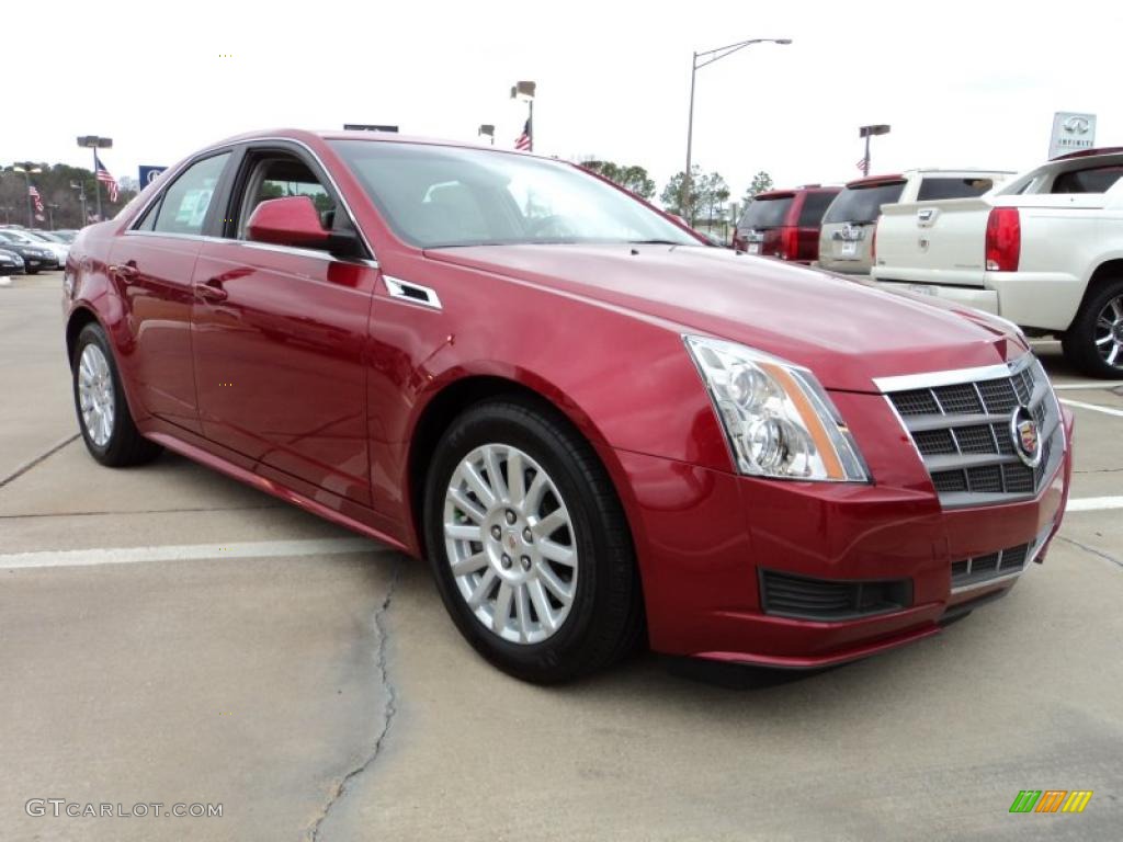 Crystal Red Tintcoat 2011 Cadillac CTS 3.0 Sedan Exterior Photo #45461144