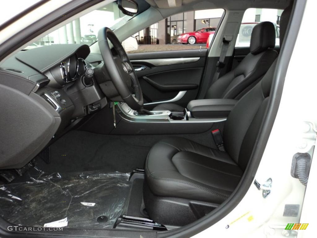Ebony Interior 2011 Cadillac CTS 3.0 Sedan Photo #45461238
