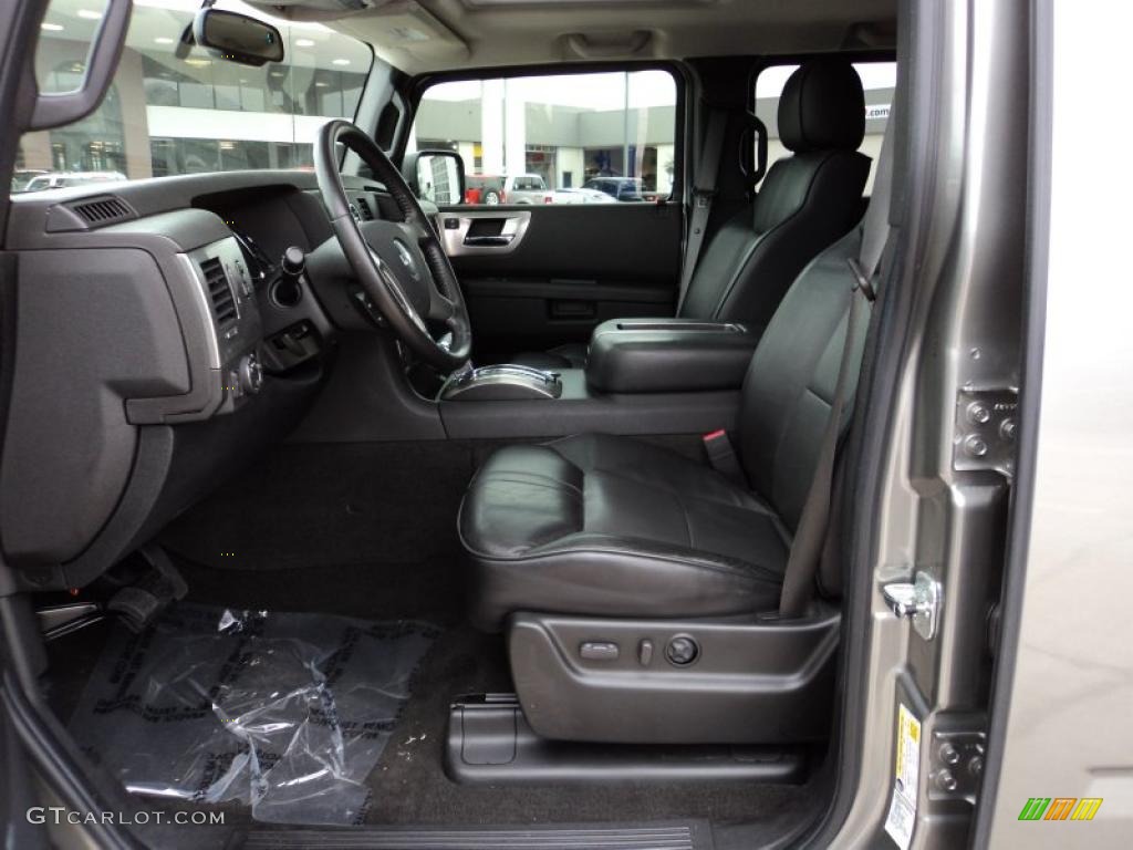 Ebony Black Interior 2008 Hummer H2 SUV Photo #45461818