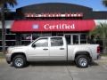 2008 Silver Birch Metallic GMC Sierra 1500 SLE Crew Cab  photo #1