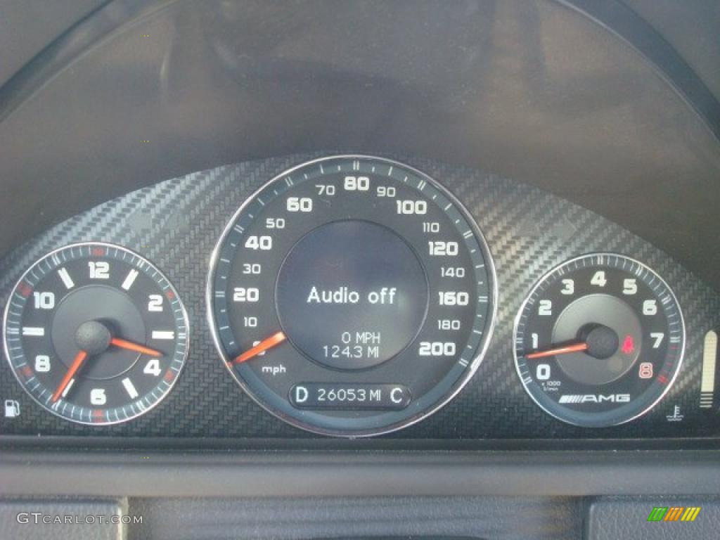 2008 Mercedes-Benz CLK 63 AMG Black Series Coupe Gauges Photo #45465534